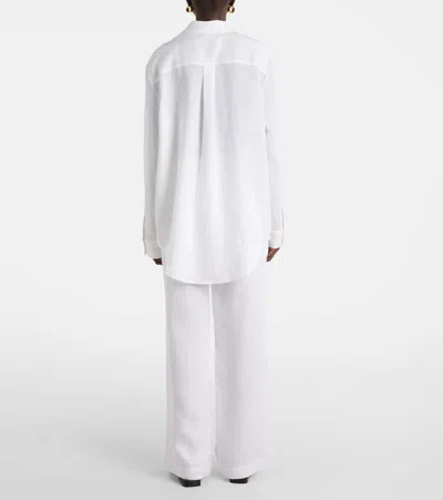 Asceno Formentera Linen Shirt In White