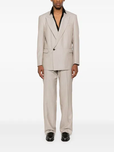 Shop Emporio Armani Exclusive Men's Suit Beige