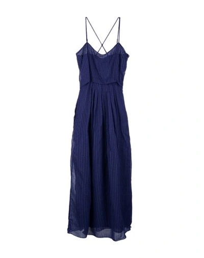 Band Of Outsiders Long Dress In Dark Blue