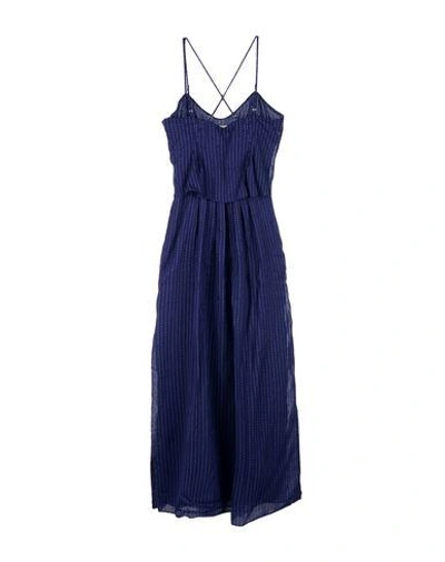 Shop Band Of Outsiders Long Dress In Dark Blue