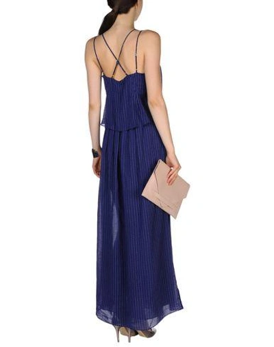 Shop Band Of Outsiders Long Dress In Dark Blue