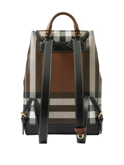 Burberry Check Flap Drawstring Backpack