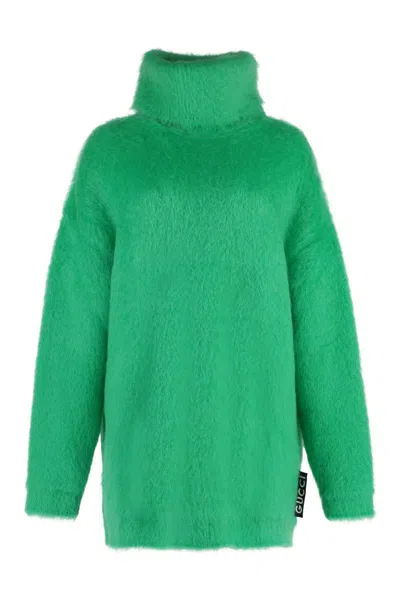 Gucci Mohair-blend Mini Sweater Dress Women