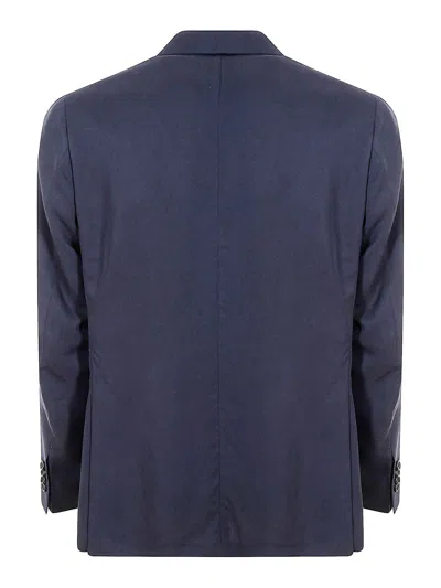 Canali Two-button Patch-pocket Suit In Blue
