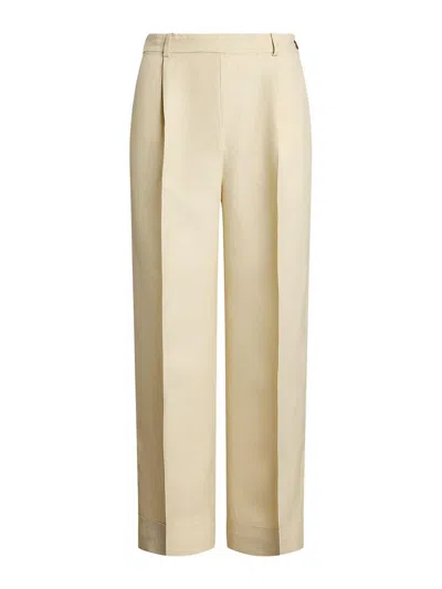 Ralph Lauren Linen-blend Twill Wide-leg Pant