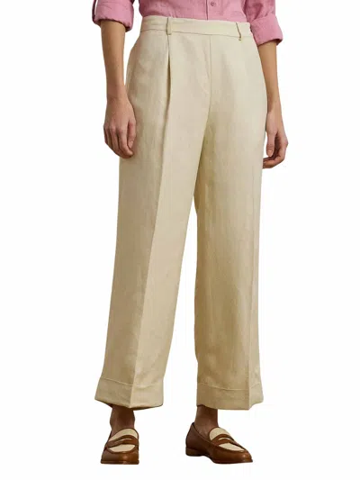 Ralph Lauren Linen-blend Twill Wide-leg Pant