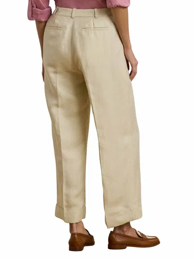 Ralph Lauren Linen-blend Twill Wide-leg Pant