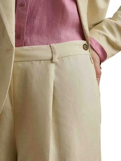 Ralph Lauren Linen-blend Twill Wide-leg Pant