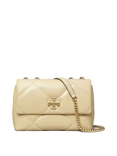 Tory Burch Small Kira Diamond Quilted Convertible Leather Shoulder Bag In Neutral