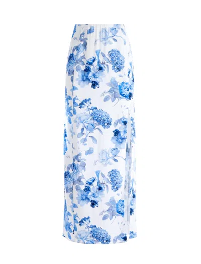 Alice And Olivia Stephine Printed Long Skirt In Multi