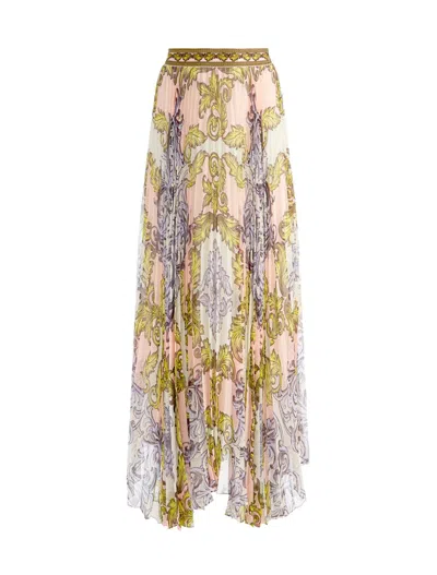 Alice And Olivia Acanthus Print Maxi Skirt