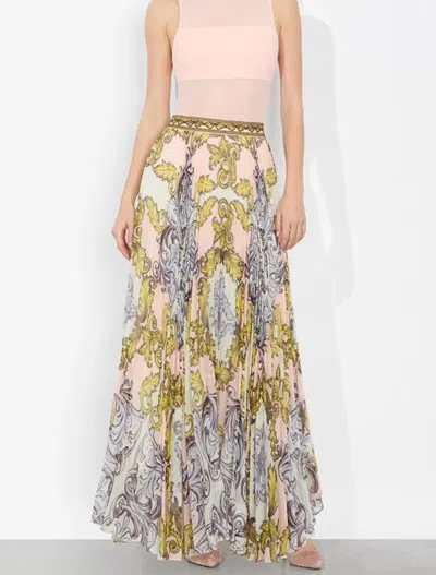 Alice And Olivia Acanthus Print Maxi Skirt