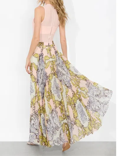 Alice And Olivia Acanthus Print Maxi Skirt