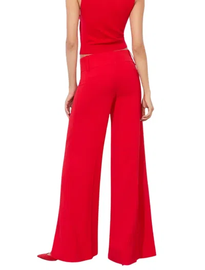 Alice And Olivia Alice + Olivia Trousers Red
