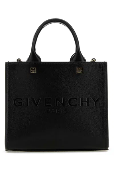Givenchy Women Black Leather Mini G-tote Handbag