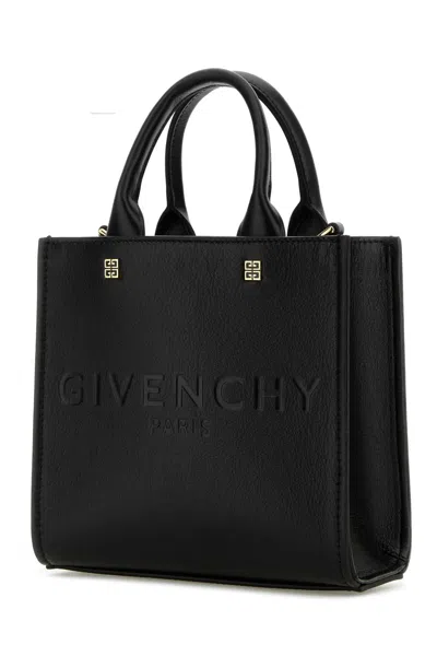 Givenchy Women Black Leather Mini G-tote Handbag