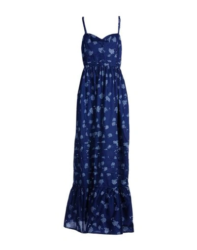 Band Of Outsiders Long Dress In Dark Blue