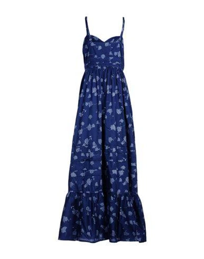 Shop Band Of Outsiders Long Dress In Dark Blue