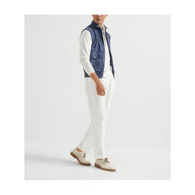 Brunello Cucinelli Suede-cotton Gilet