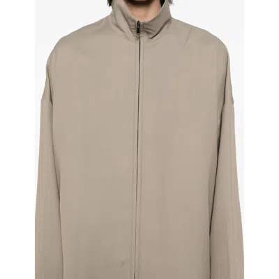 Fear Of God Dusty Beige Wool Jacket With High Collar Men