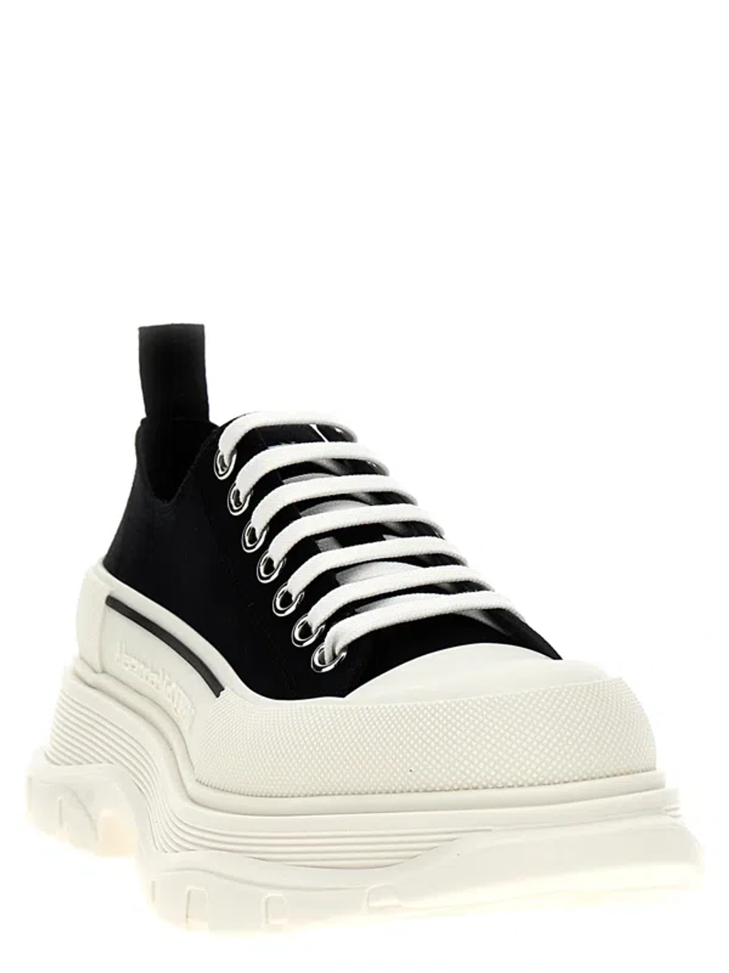 Alexander Mcqueen Canvas Sack Sneakers White/black | ModeSens
