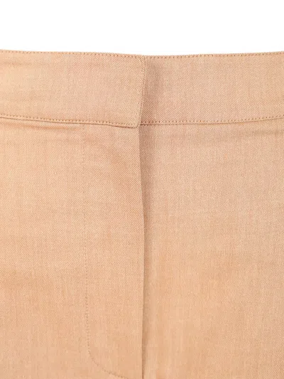 MAISON KITSUNÉ CASUAL TAILORED TROUSERS BEIGE 