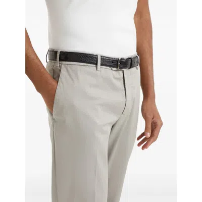 Brunello Cucinelli Men's Garment-dyed Leisure Fit Trousers
