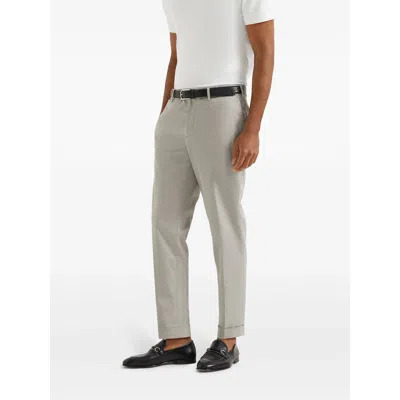 Brunello Cucinelli Men's Garment-dyed Leisure Fit Trousers