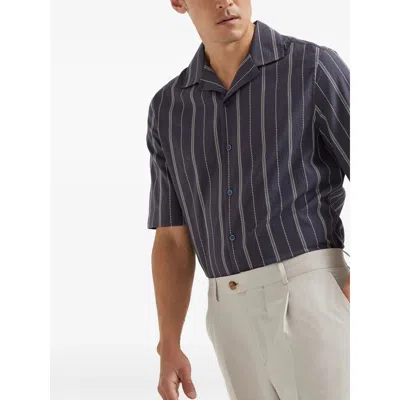 Brunello Cucinelli Gestreiftes Hemd