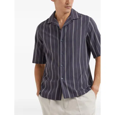 Brunello Cucinelli Gestreiftes Hemd