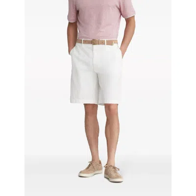 Brunello Cucinelli Men Garment-dyed Bermuda Shorts In Twisted Cotton Gabardine