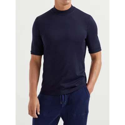 Brunello Cucinelli T-shirt With Raised Collar