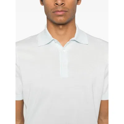 Brunello Cucinelli Fine-knit Polo Shirt In White