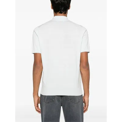 Brunello Cucinelli Fine-knit Polo Shirt In White