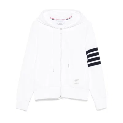 Thom Browne Slim-fit Striped Loopback Cotton-jersey Zip-up Hoodie
