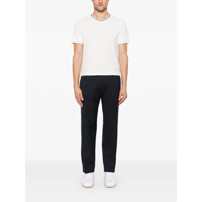 Thom Browne White T-shirt With Tricolour Detail Men