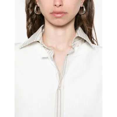 Maison Margiela Short Sleeved Layered Cotton Shirt Clothing