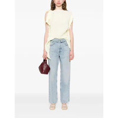Agolde High Waist Frayed Hem Jeans