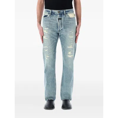 Fear Of God Repaired Classic Jeans With Vintage Hand-distressing