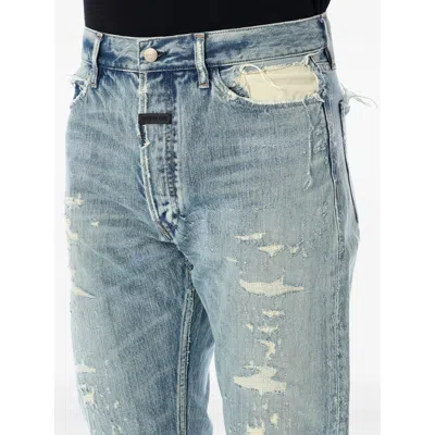 Fear Of God Repaired Classic Jeans With Vintage Hand-distressing