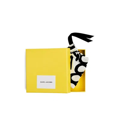 Marc Jacobs Enamelled Logo Two Tone Hoop Earrings