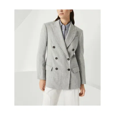 Brunello Cucinelli Linen Double-breasted Jacket