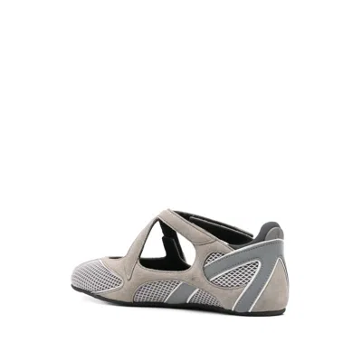 Attico Floor 01 Suede And Mesh Ballet Flats