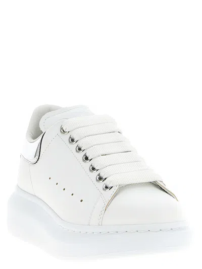 Alexander Mcqueen Larry Sneakers Silver In White