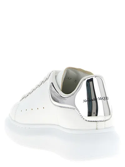 Alexander Mcqueen Larry Sneakers Silver In White