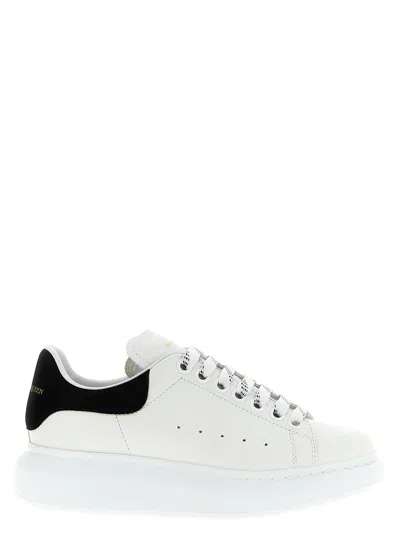 Alexander Mcqueen Oversize Sneakers In White And Beige Calf Leather