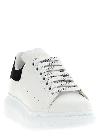 Alexander Mcqueen Oversize Sneakers In White And Beige Calf Leather
