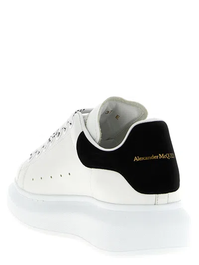 Alexander Mcqueen Oversize Sneakers In White And Beige Calf Leather