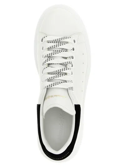 Alexander Mcqueen Oversize Sneakers In White And Beige Calf Leather