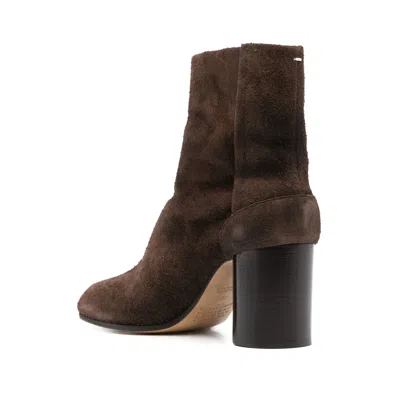 Maison Margiela 80mm Tabi Suede Ankle Boots